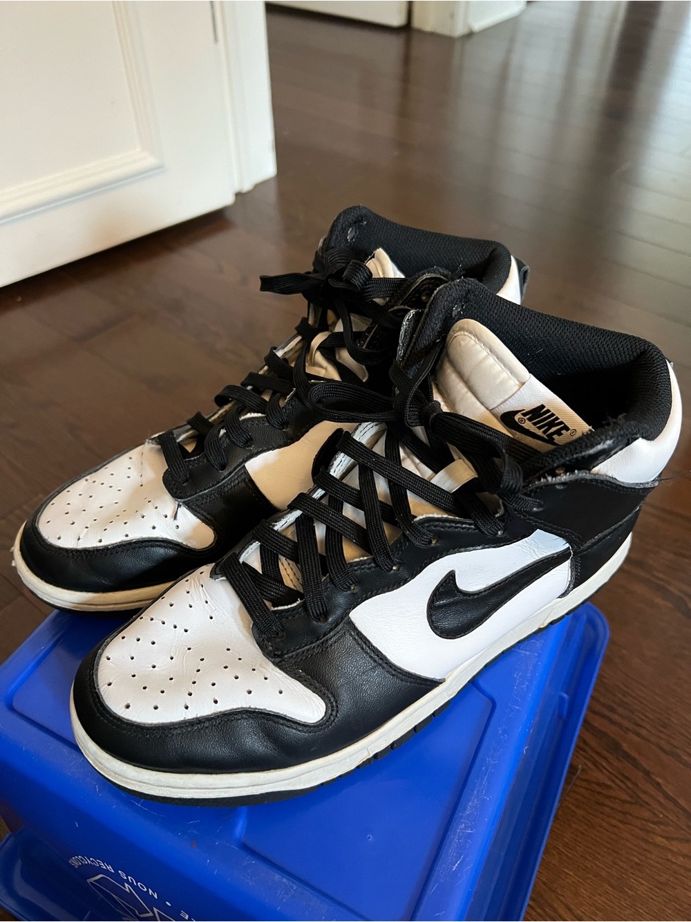 Nike Dunk High Black & White Mid-Top Sneakers